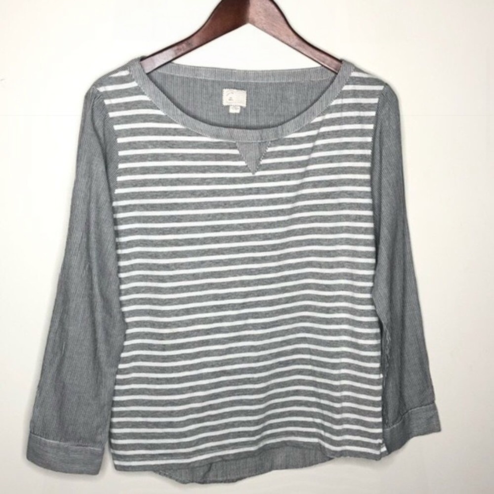 ANTHROPOLOGIE Postmark Conductor Stripe Top - Picture 4 of 11